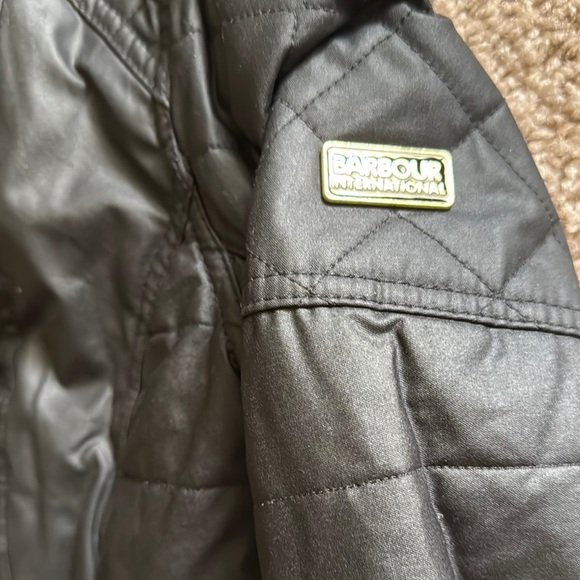 Barbour Black Utility Jacket Waxed Finish - Picture 5 of 9
